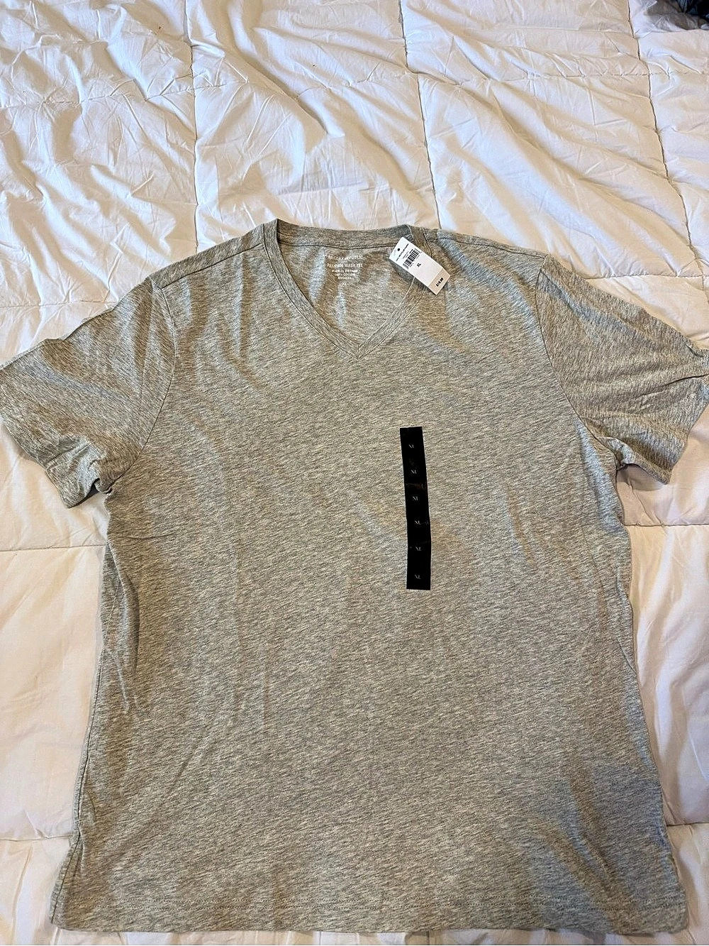 Vintage Banana Republic Premium Wash Tee V-Neck Gray XL NWT